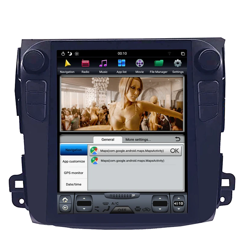 Excellent NAVITOPIA 10.4inch 4G+64GB Tesla Style Vertical Screen Android 8.1 Car DVD GPS Navigation for Mitsubishi Outlander 2006-2012 17