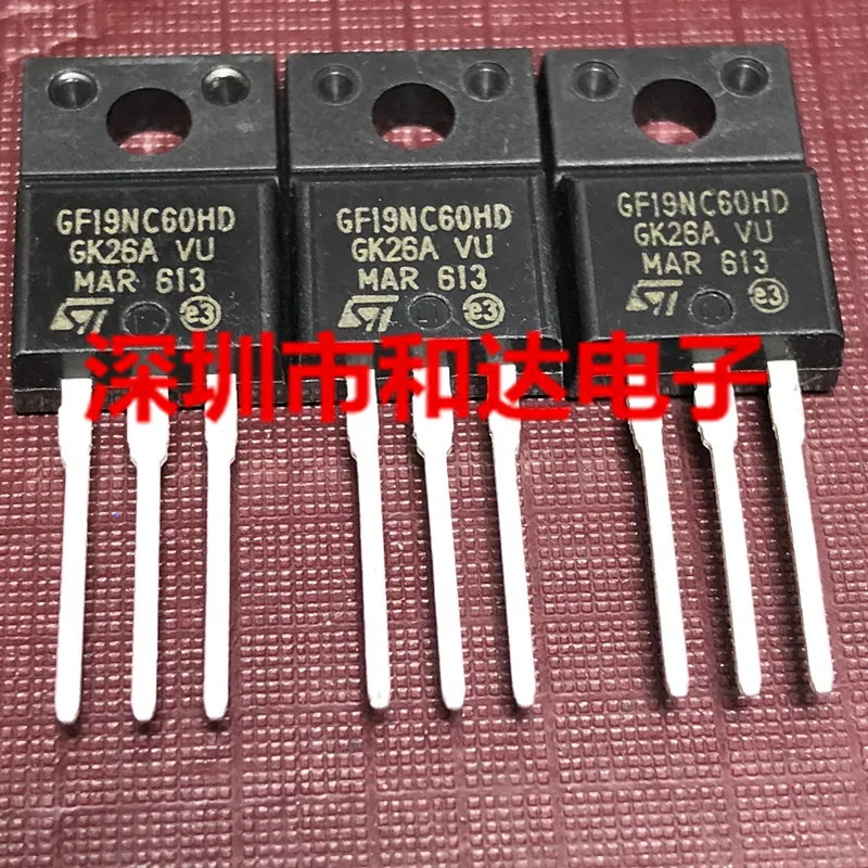 5 шт. GF19NC60HD STGF19NC60HD TO-220F 600V 9A