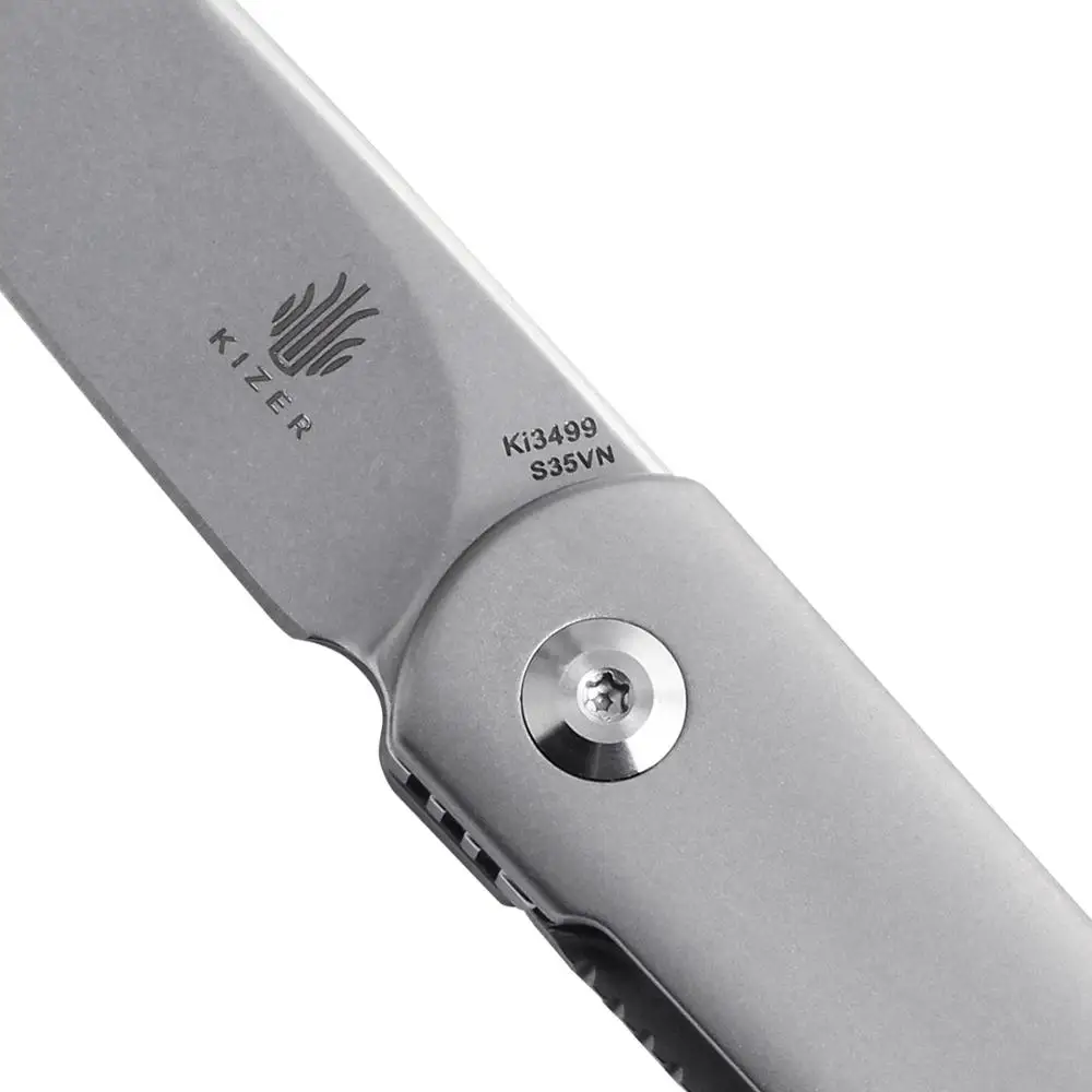 Kizer карманный нож Ki3499 Feist складное лезвие мини EDC S35VN тактическая титановая ручка