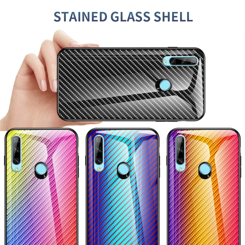 Чехол для huawei Honor 9X, глобальная версия, градиентное закаленное стекло, задняя крышка, мягкая силиконовая рамка, чехол для Honor 9X Premium