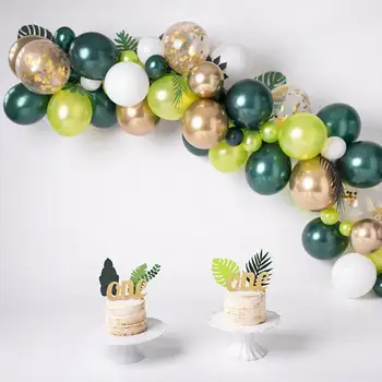 

Sage Green Balloons Wedding Decor Chrome Gold Balloons Bridal Shower Baby Shower Decorations Wild One Jungle Safari Birthday