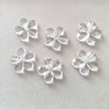 

New arrival! 31x30mm 140pcs Acrylic Clear Flower shape beads for Headdress accessories Earrings parts,hand Made Jewelry DIY