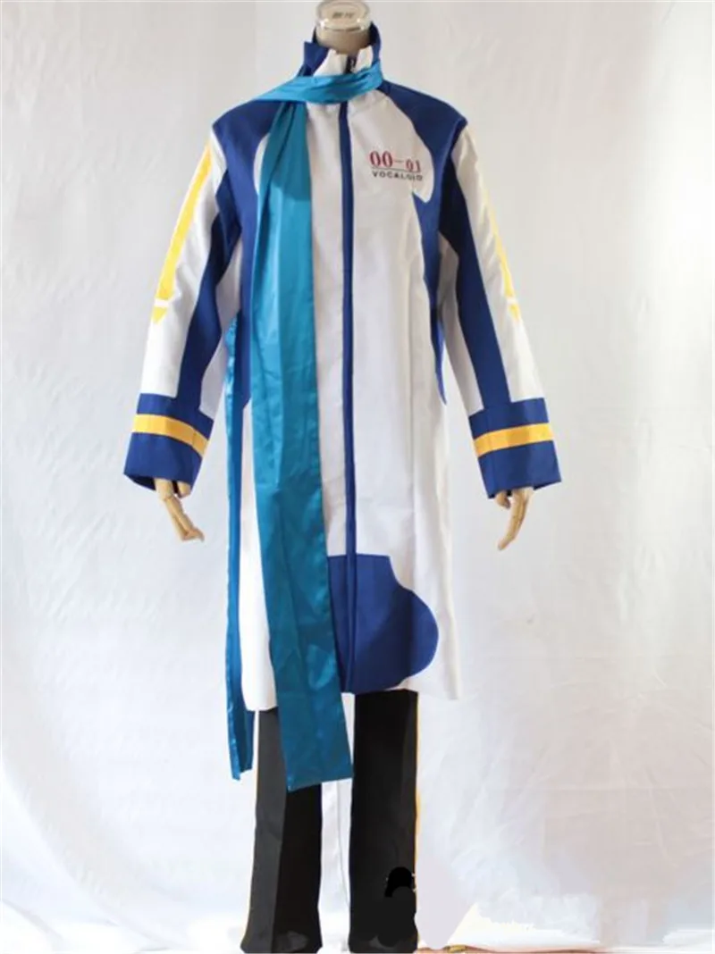 

High Quallity Japanese Anime VOCALOID KAITO Uniform Man Cosplay Costume Top + Pants + Scarf