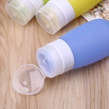 

Portable Travel Bottles Set Proof Squeezable Silicon Tubes Travel Size Toiletries Containers Carry On Approved Refillabl