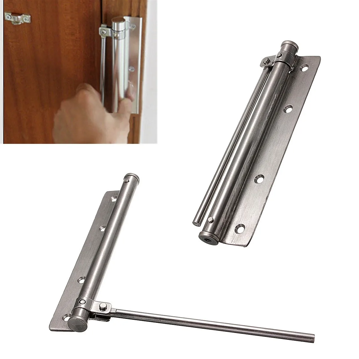

Hot Automatic Home Safe Stainless Steel Changeable Surface Mounted Auto Closing Door Closer Fire Rated Home Living