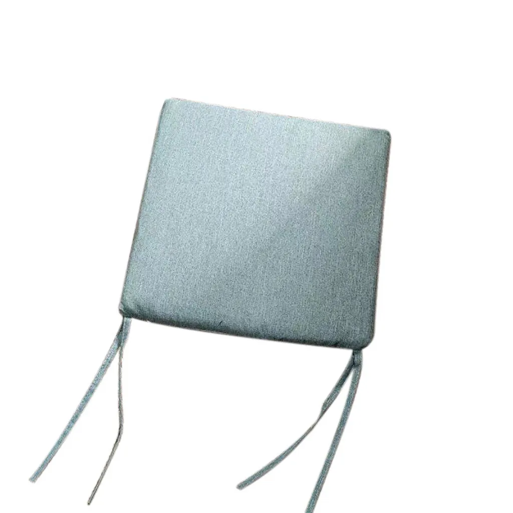 Высокая емкость японский моющийся сплошной цвет хлопок и из льна для стула Подушка Татами коврик 45x45 см Горячая дропшиппинг - Цвет: Зеленый