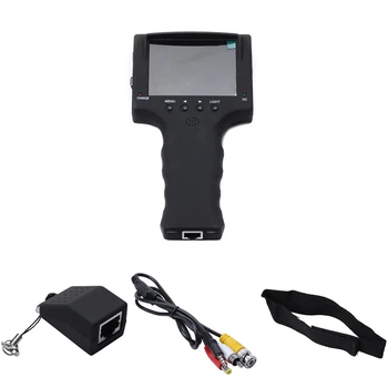

3.5 Inch TFT LCD Monitor Test CCTV Security Surveillance Camera Tester 12V Output Rj45