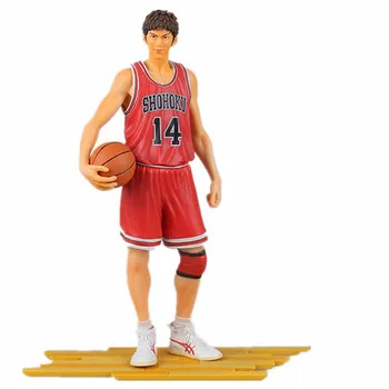 

24CM SLAM DUNK Basketball 14 Number Mitsui Hisashi SLAM DUNK Shooting Guard GK Statue PVC Action Figure Collection Model Toy A5