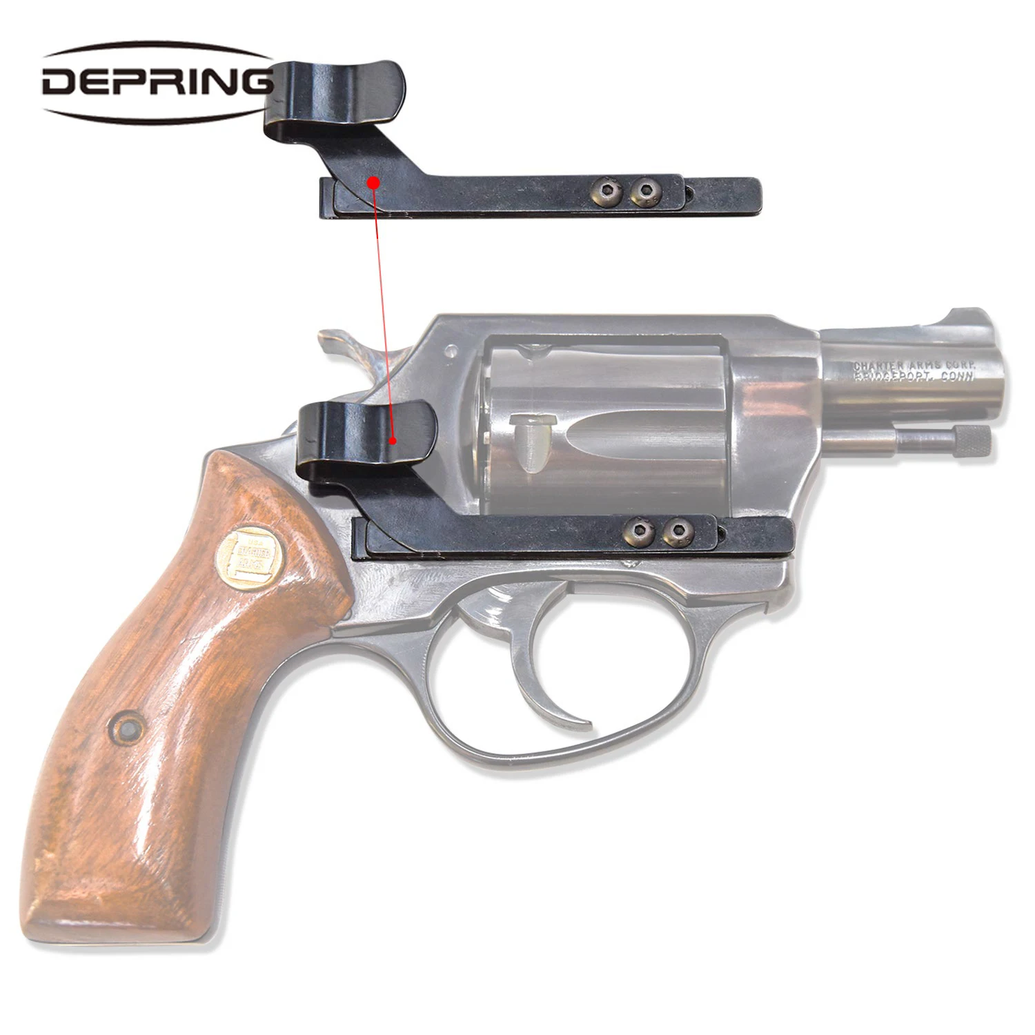 

Concealed Carry Gun Clip Holster Universal Fits All Revolvers Compatibility Universal Gun Clip for Revolvers