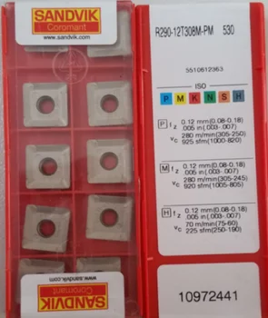 

10PCS CARBIDE INSERT R290-12T308M-PM 530