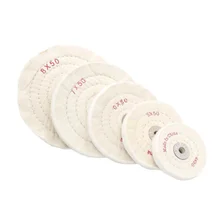 

12mm Inner Hole Cotton White Cloth Wheel / Jewelry Polishing Cloth Wheel / Mirror Polishing Wheel / Flannelette Wheel