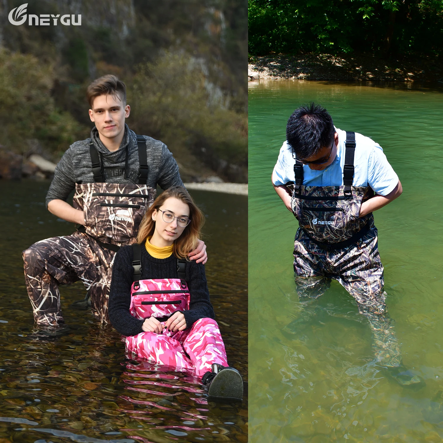 

NEYGU outdoor waterproof&windproof&breathable fly fishing chest wader,for hunting,rafting,swamp or muddy hiking