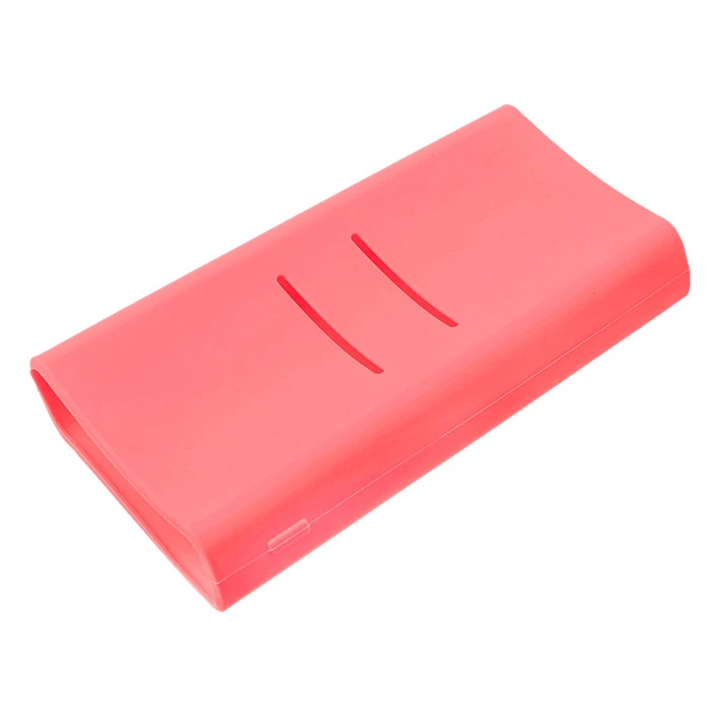 

Fashion Full Protective Case Colorful Power Bank Bag Anti-slip Soft Silicone Cover For Xiaomi mi 2C 20000mAh Accessories
