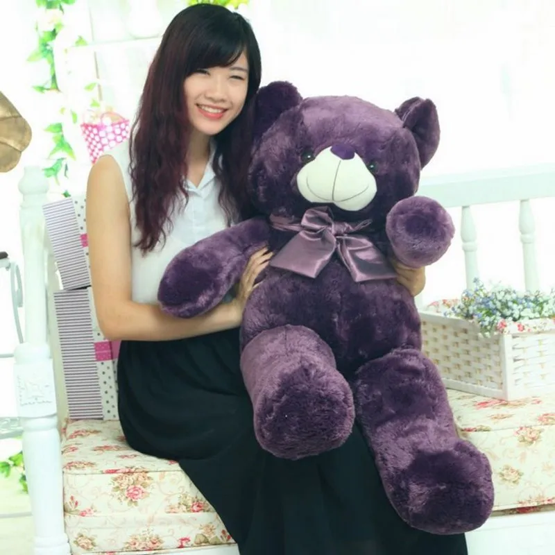 

Hot Selling Purple ling jie bear Creative Cartoon Plush Toy Doll-Processing Customizable Logo Recruit Agents