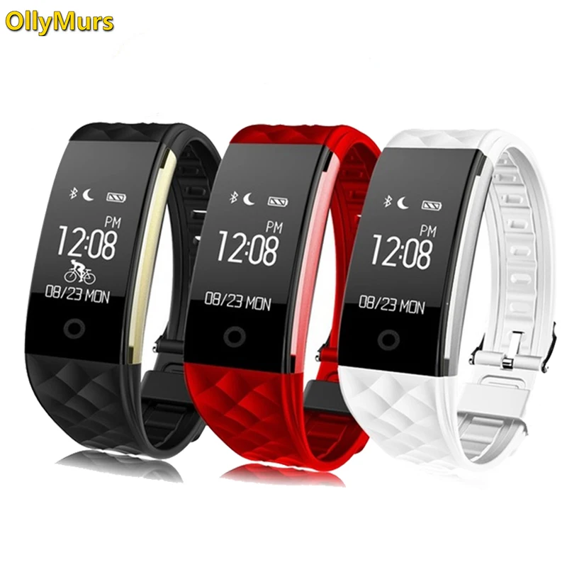 

Sport Smart Bracelet Heart Rate Monitor IP67 Fitness Bracelet Tracker Smart Wristband Bluetooth For Android IOS PK miband 2
