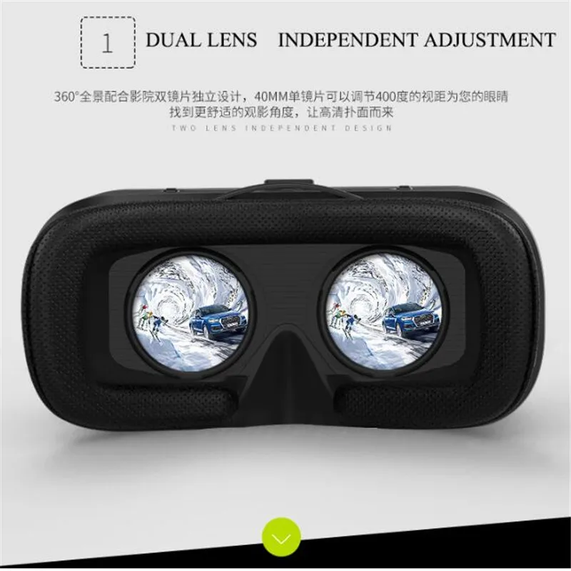 Estereofônico dos Auriculares do Cartão de vr Google da Caixa dos Vidros Virtual de vr Original para o Smartphone de Ios Balancim de Bluetooth 3d da Realidade Capacete Android Mod. 1475376 - Image 5