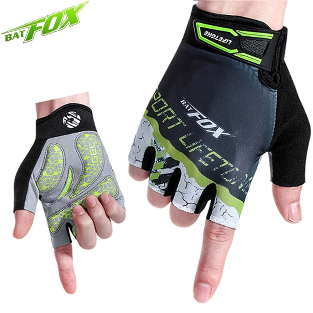 

BATFOX Cycling Gloves Men Summmer Half Finger Gloves Bike Gloves 2020 Breathable Washable Bicycle Gloves Guantes Ciclismo Cortos