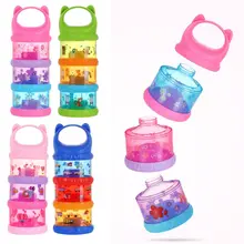 3 Слои Портативный Детские Еда ящик для хранения сухого молока Коробки Дети Ясельного возраста молочный контейнер