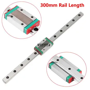 

HighQ 300mm Miniature CNC Linear Rail Sliding Motion Mini Slide Rail Linear Guide W/ MGN12H Sliding Block for CNC 3D Printer DIY