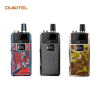 

Original Oukitel Bison Vape Kit Built-in 1000mAh Battery 2ml Empty Pod 0.6ohm Mesh Coil E Cigarette Pod Kit vs Smoant Pasito