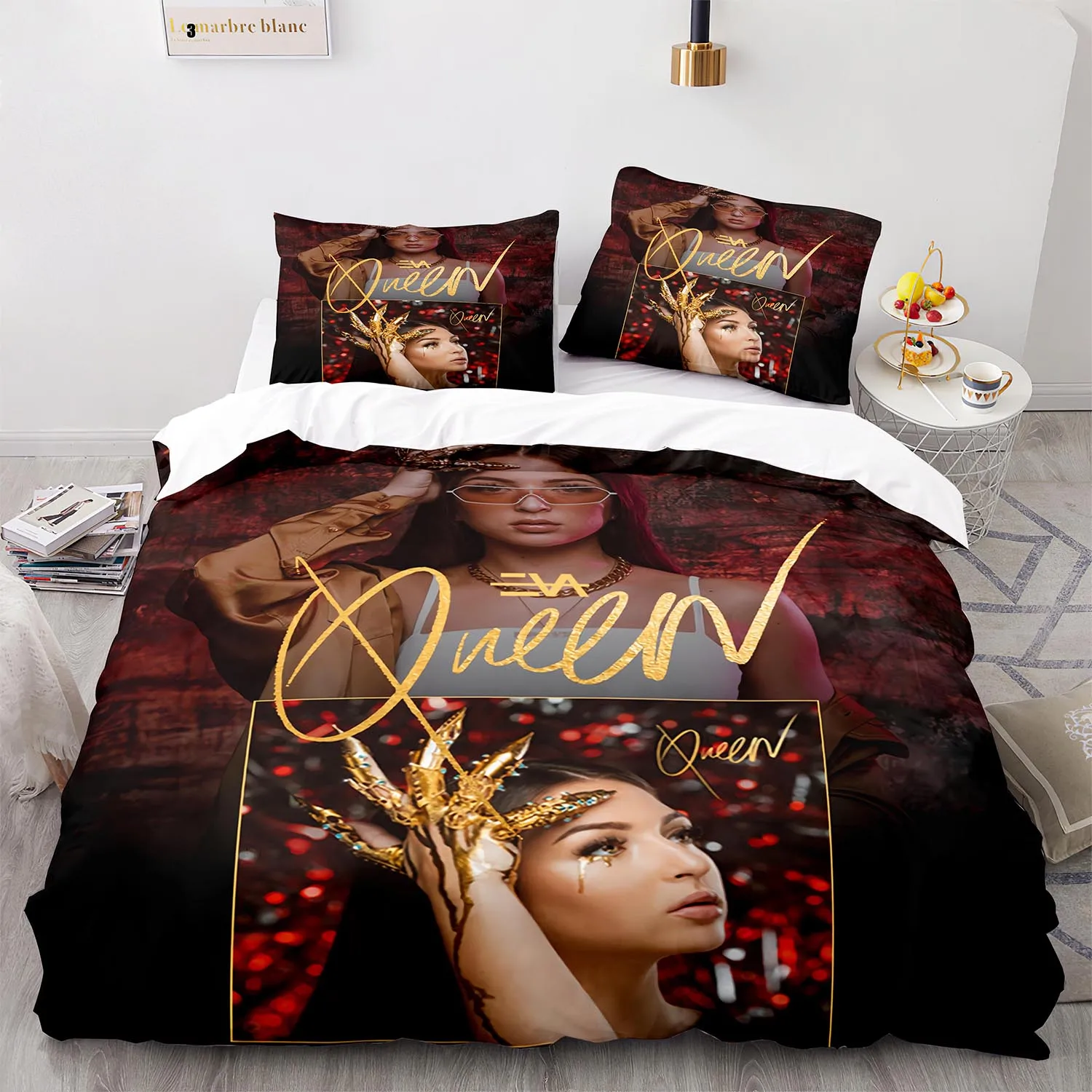 New Eva Bedding Set Duvet Cover with Pillowcase Single Double King Size