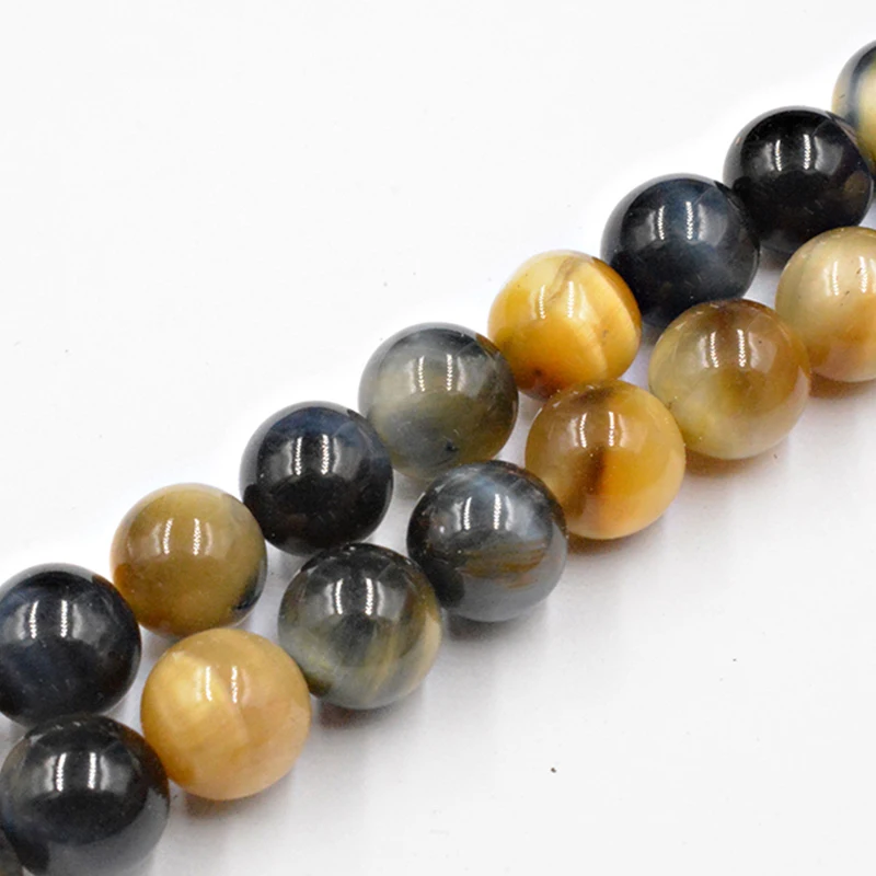 

New DIY Colorful Tiger Eye Handmade Natural Stone Beads for Jewelry Making Round Shape 4 /6/8/10/12 Mm Strand 15''