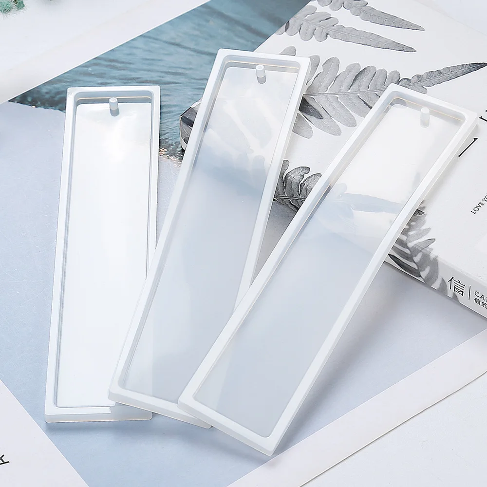 Silicone Bookmark Resin Mold Rectangle Silicone Bookmark Resin Mold DIY Bookmark Mold Making Epoxy Resin Jewelry DIY Craft Silicone Transparent