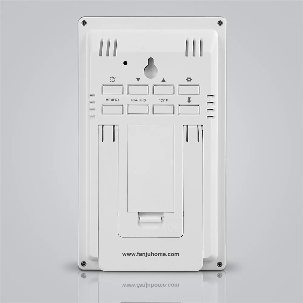 FanJu FJ3352 цифровой Повтор будильника метеостанция с барометром погоды Температура Влажность беспроводной открытый сенсор