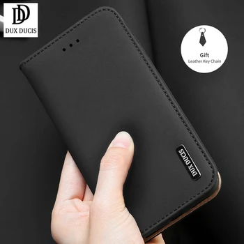 

For Sony Xperia 5 Flip Case Dux Ducis Flip Genuine Leather +Soft TPU Back Cover with Card Slots Drop Shipping