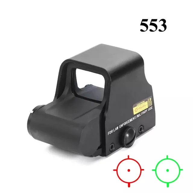 US $25.68 DREAMY Red Dot 553 Holographic Weapon Sight Tactical Red Dot Sight Scope Hunting Outdoor Airsoft Ri