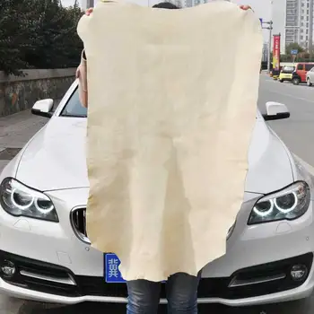 

Real leather towel Nature sheep skin High end cleaning screen car Sheepskin Absorbent