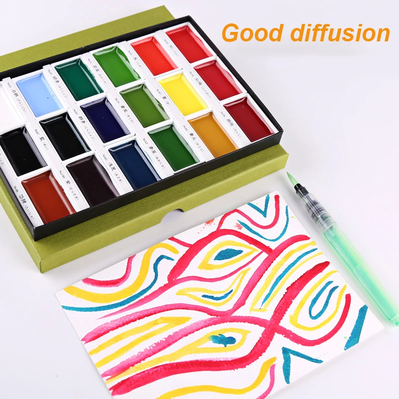 Zig Kuretake Gansai Tambi Watercolor Set 48pcs Mc20/48v Watercolor for  Professionals High Pigment Quality Intense Consistency - AliExpress