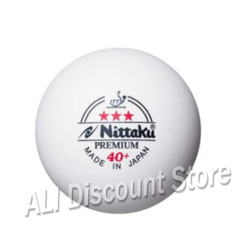 Настоящий Nittaku ITTF одобренный 3-Star Премиум 40+ пластиковый мяч для настольного тенниса