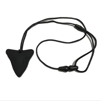 

Creative Fish Teeth Chewing Pendant Necklace Brown Silicone Baby Pendant Necklace Beads Children Molar Toys Baby Teether