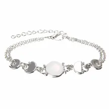 Sainio, женский браслет-цепочка с лунным затмением, фаза Луны, сплав, серебряный цвет, браслеты для женщин, богемное ювелирное изделие, подарок