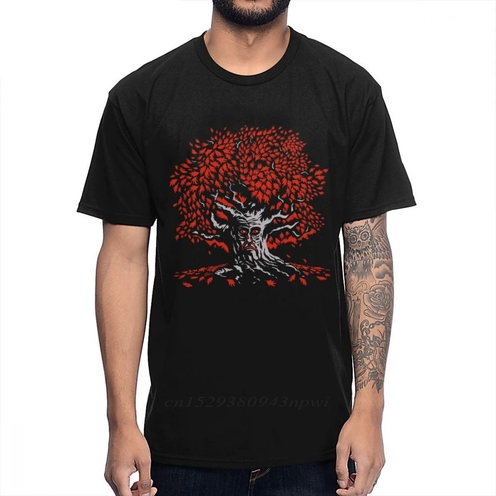 Наступает зима волшебное дерево Winterfell Weirwood футболка для мужчин рисунок под