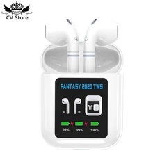 Outmix Fantasy2020 True Wireless Earbuds Bluetooth 5.0 Earphones in Ear with Large Color Screen Power Display Noise Cancellation