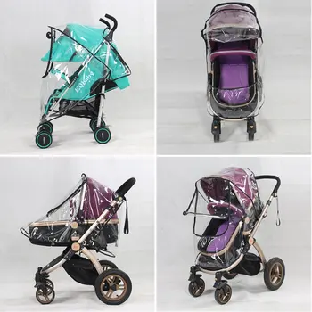 

New Universal Baby Canopy Waterproof Rain Cover Wind Shield Most Stroller Pushchairs