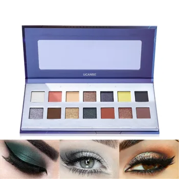 

14 Colors Matte Eyeshadow Makeup Palette Shimmer Nude Long Lasting Eye Shadow Luminous Powder Cosmetics