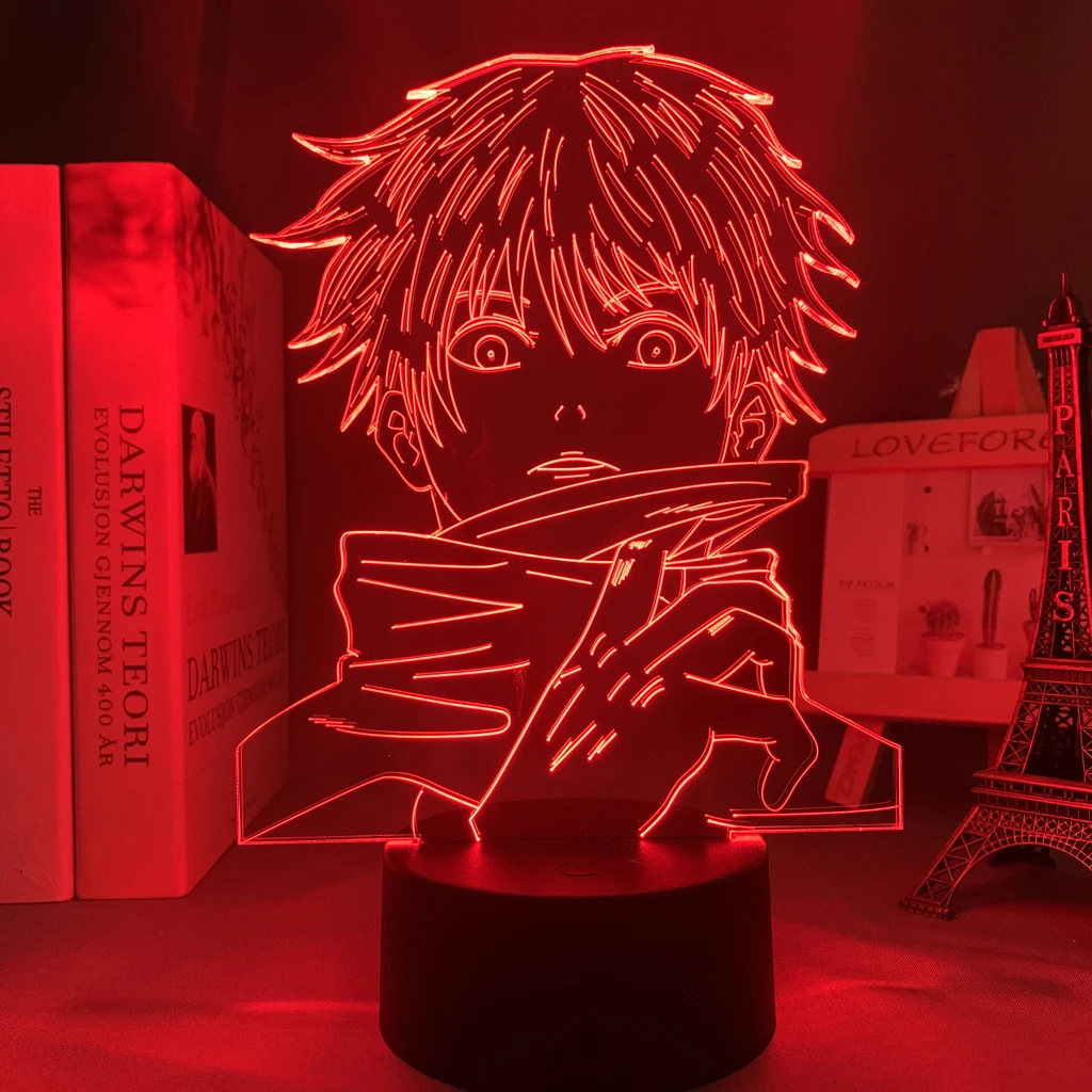 LED Nachtlicht Geburtstagsgeschenk Anime Jujutsu Kaisen Satoru Gojo 3d Lampe 