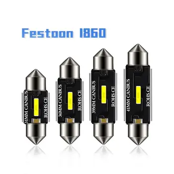 

LED Bulb 31mm 36mm 39mm 41mm Super High Brightness Canbus Car Ceiling Light CSP Car Interior Reading Double Tip Lamps