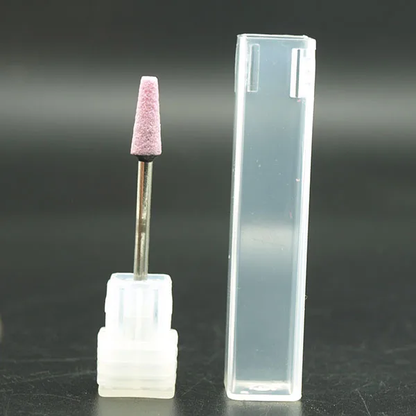 1 шт. 3/3" керамический камень Burr сверло-резак для ногтей 3 размера на выбор для профессионального маникюра электрические сверла аксессуары для ногтей - Цвет: Pink