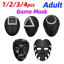 Masque complet de Cosplay pour adultes, jeu de Six calmar, accessoires de noël, livraison rapide