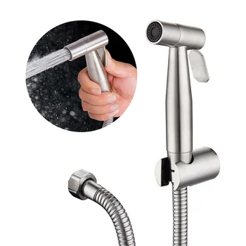 

Bidet Toilet Sprayer Stainless Steel Handheld Bidet Spray for Toilet With Brushed Finishing and Complete Accessories