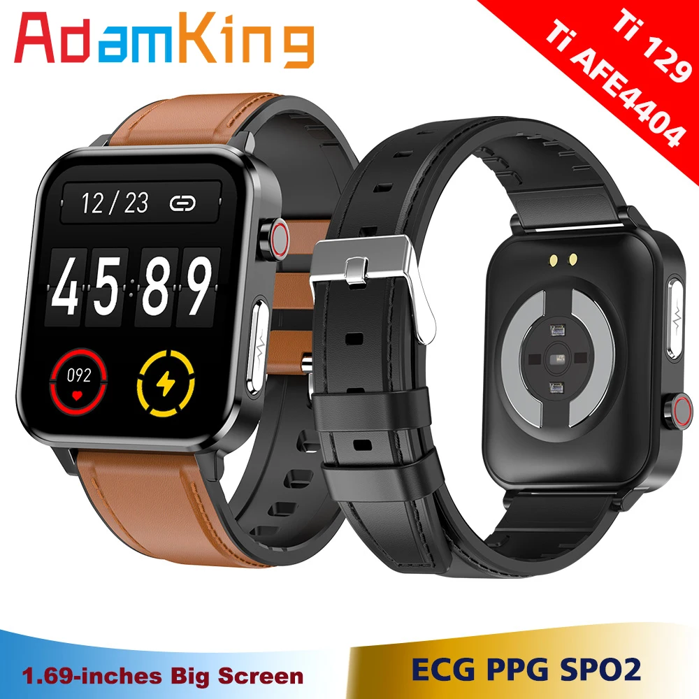 Ti Chip IP68 Waterproof Smart Watch Men ECG Temperature Band Professional SpO2 Blood Oxygen PPG Health Smartwatch Women For iOS |