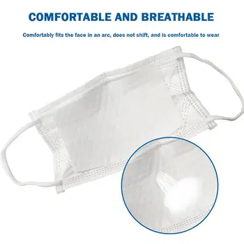 

50pcs Breathable Four Layers Replacement Inner Filter Face Cover Pads Mask Filter for Daily Use Outdoor Outside