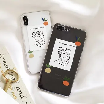 Simple abstract painting iPhone case