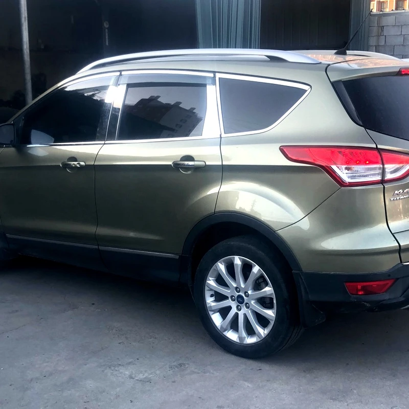 

For Ford kuga 2012-2017 Plastic Black Window Visor Vent Shades Sun Rain Deflector Guard Auto Accessories 4PCS/SET