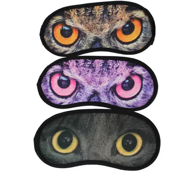 

Women Men Soft Portable Blindfold Travel Eyepatch 3D Eyes Sleep Mask Natural Sleeping Eye Mask Eyeshade Cover Shade Eye Patch