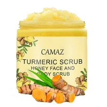 

Turmeric Scrub 250g Can Remove Dead Skin on The Face and Body, Deeply Cleanse The Stratum Corneum, and Relieve Facial Dullness